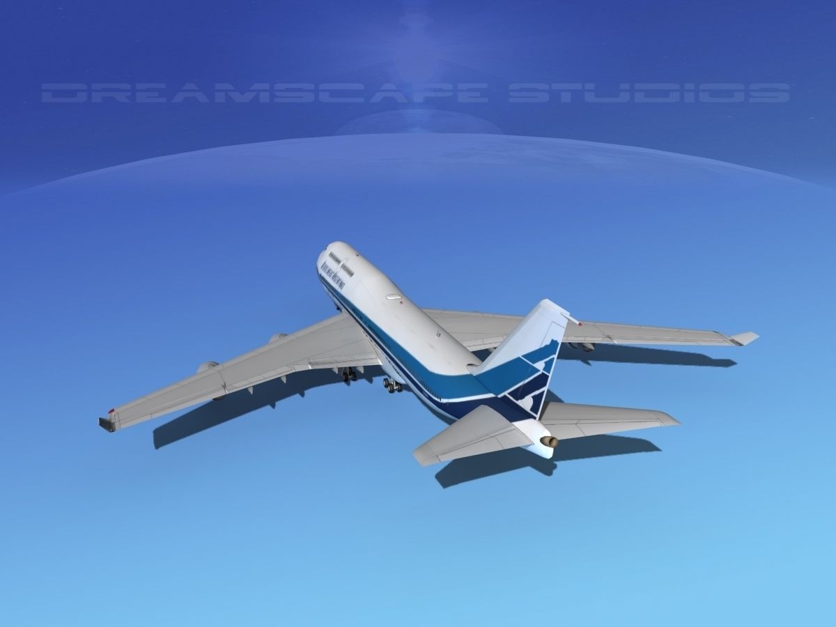 Boeing 747-400 Aerolineas Argentinas 3D model_7