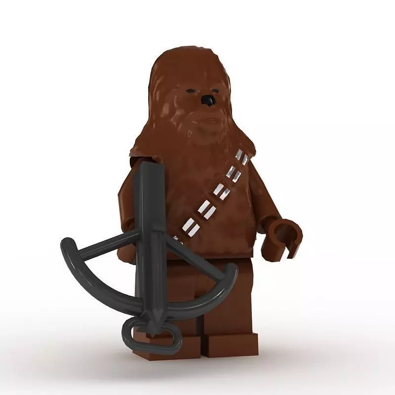 LEGO Minfigure Chewbacca 3D model_0