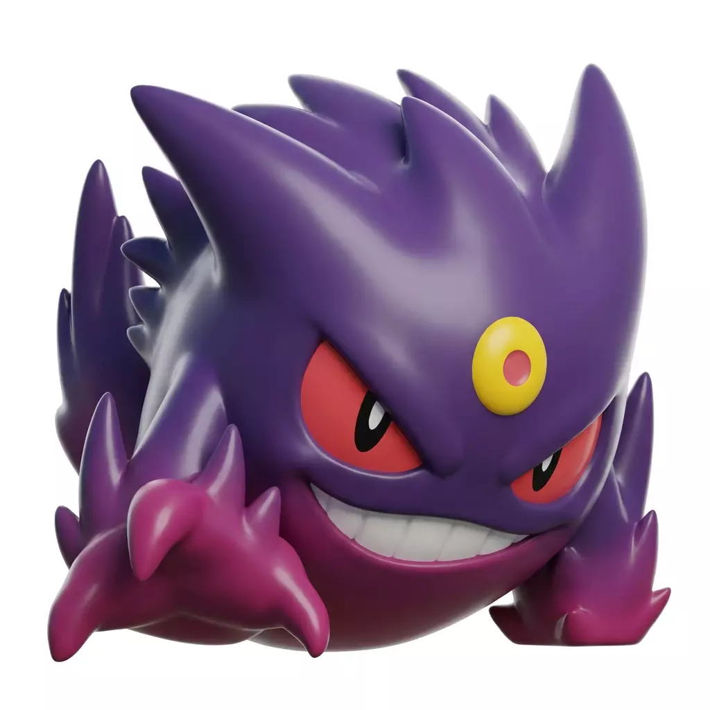 Pokemon Gengar 3D Printable STL 3D print model
