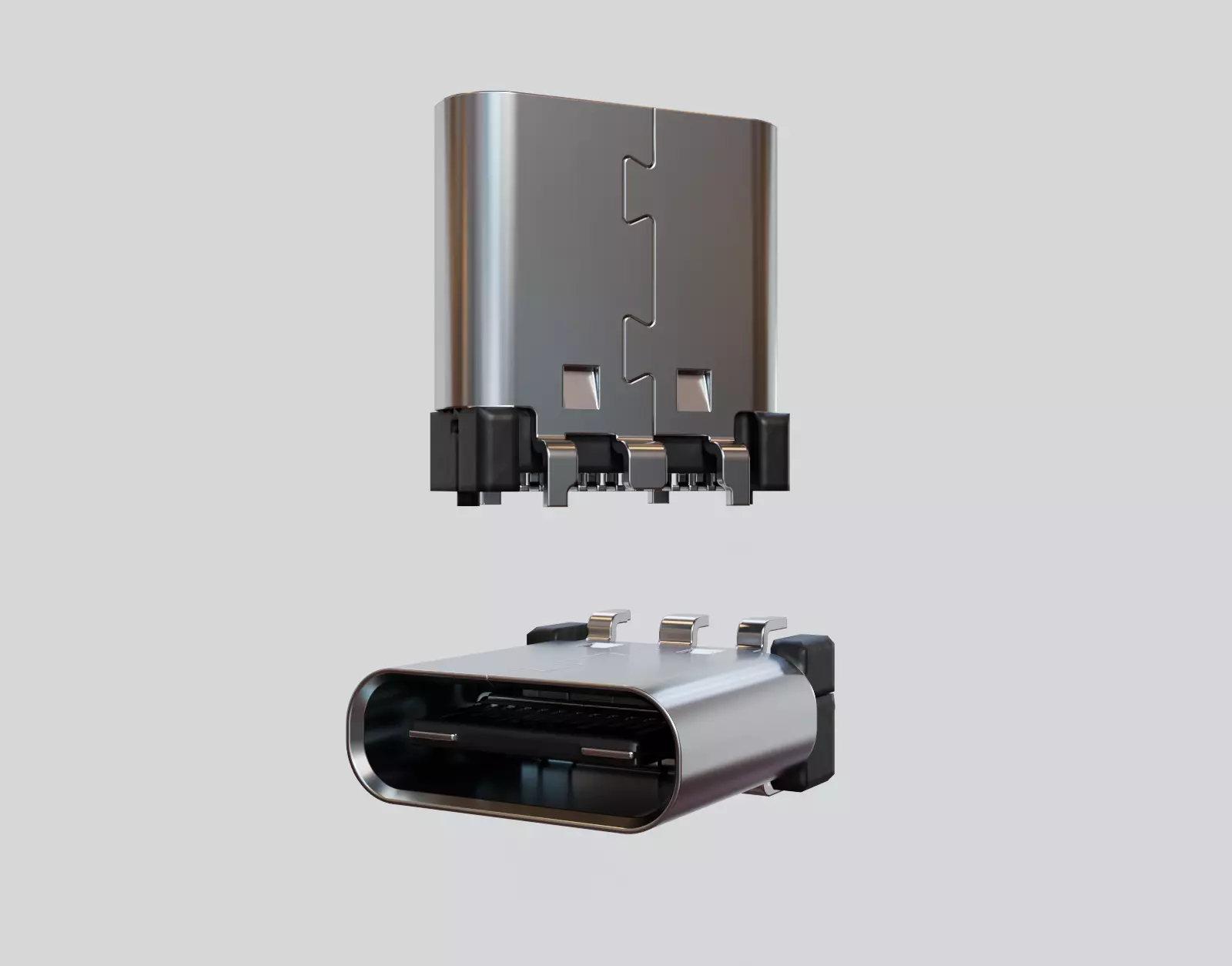 USB-TypeC charging port data interface lightning 3D model