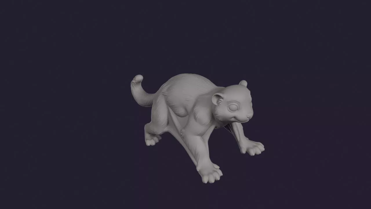 Flying Lemur 3D print model