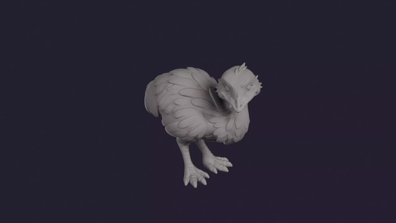 Emu Figurine 3D print model