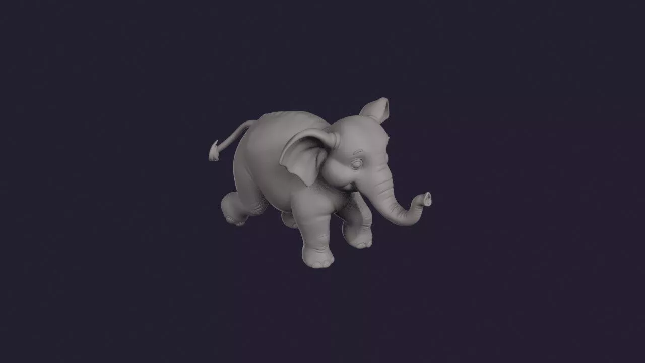 Elephant 3D print model