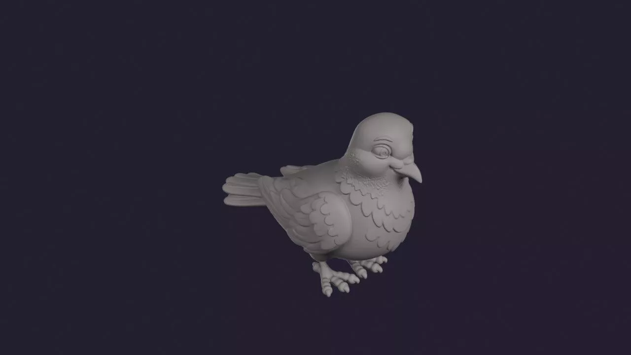 Dove Figurine 3D print model