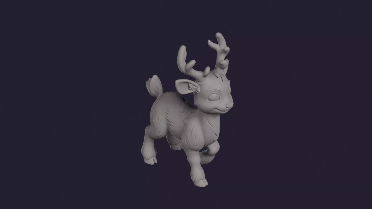 Deer Figurine 3D print model
