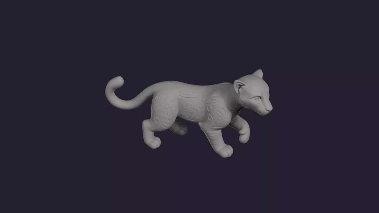 Cheetah 3D print model