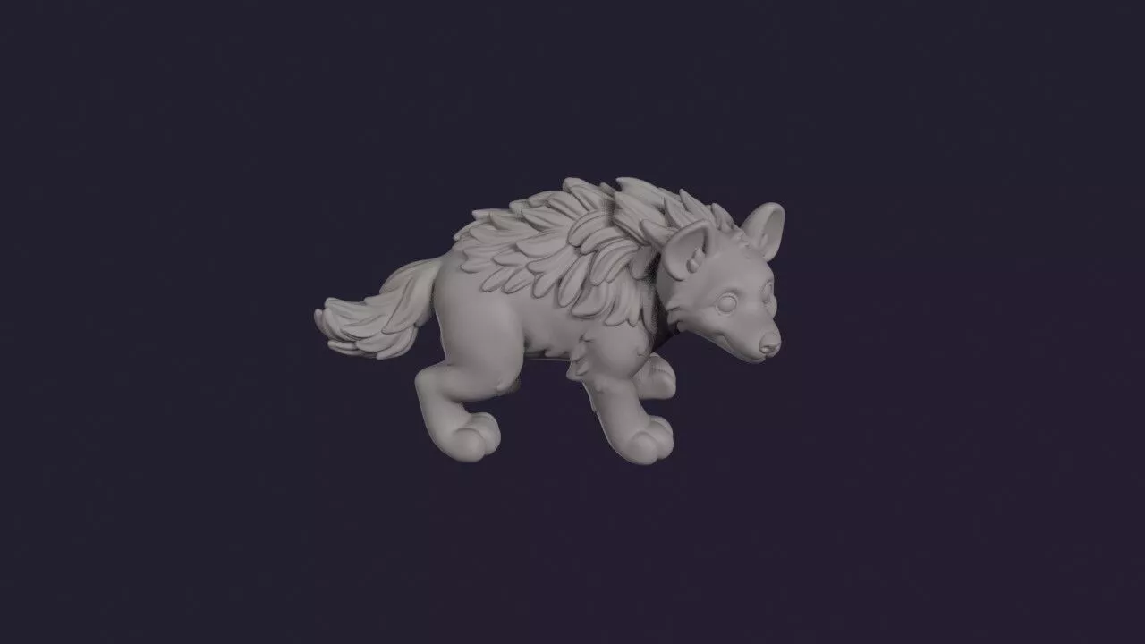 Brown Hyena 3D print model