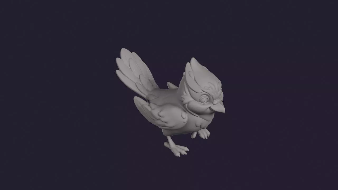 Blue Jay 3D print model