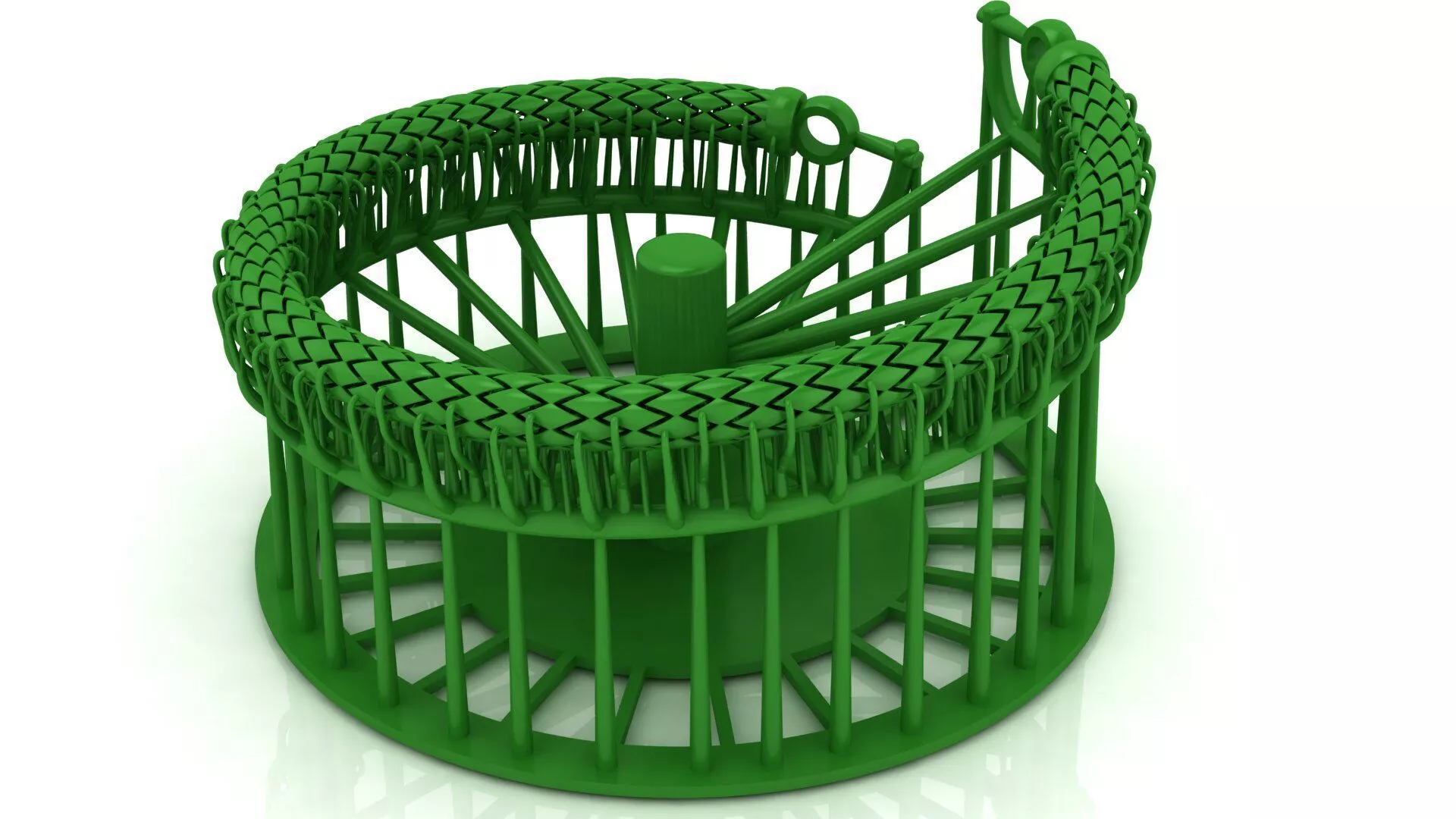 5MM Spiral Braided Hinge Bracelet 3D Pre-Supported 3D print model