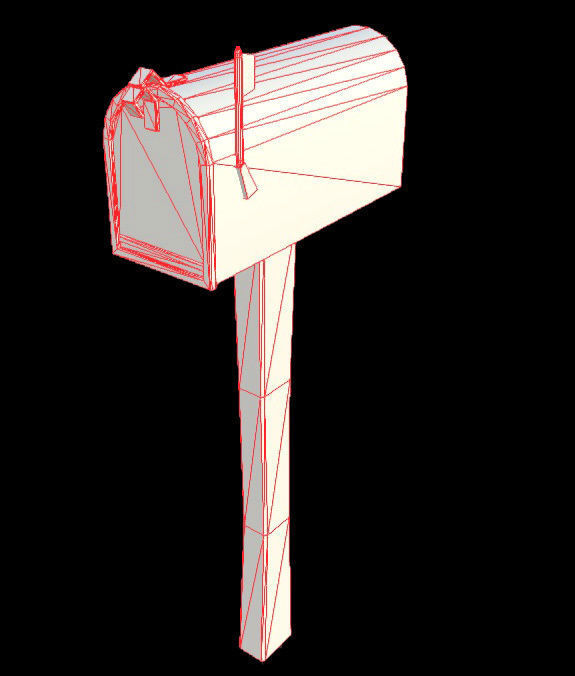 Mailbox - PBR - Textured Low-poly 3D model_4