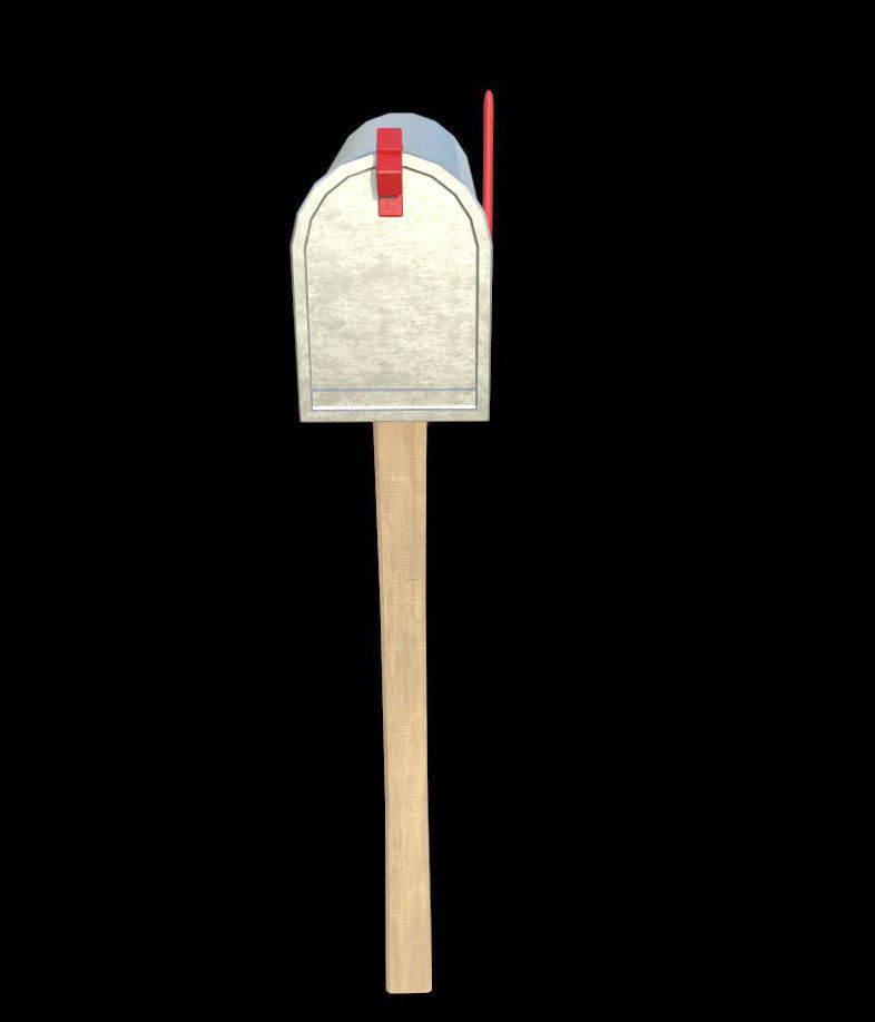 Mailbox - PBR - Textured Low-poly 3D model_2