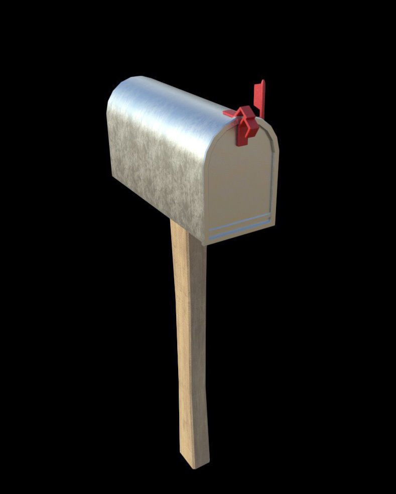 Mailbox - PBR - Textured Low-poly 3D model_1