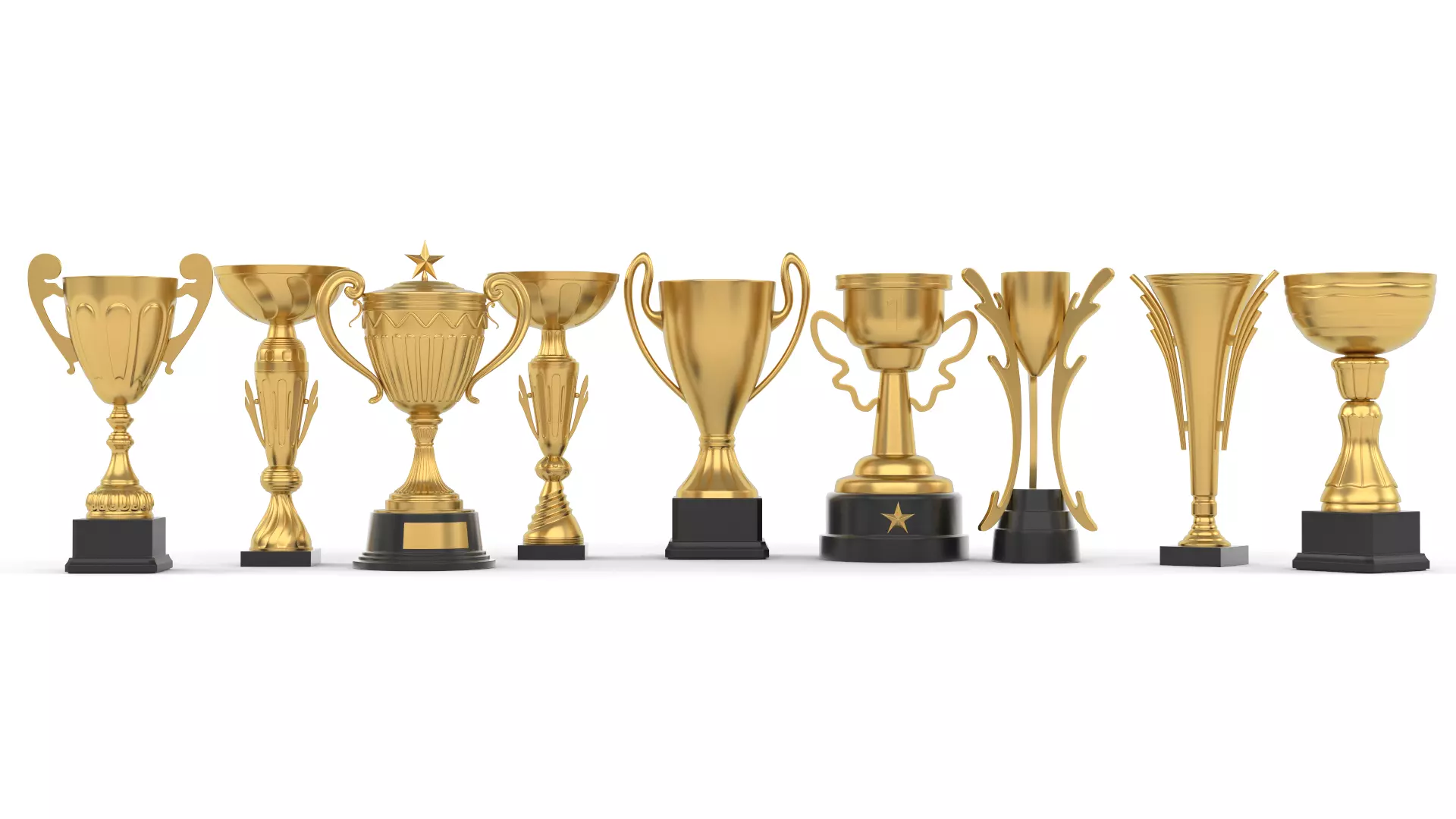 Trophy Cup Collection 3D model