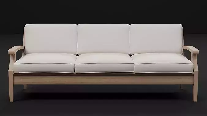 Modern Sofa Collection 02 - 7 Style Variant Pack Low-poly 3D model 5
