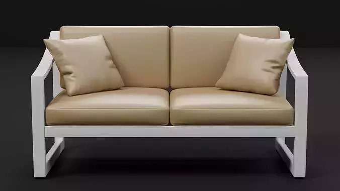 Modern Sofa Collection 02 - 7 Style Variant Pack Low-poly 3D model 6