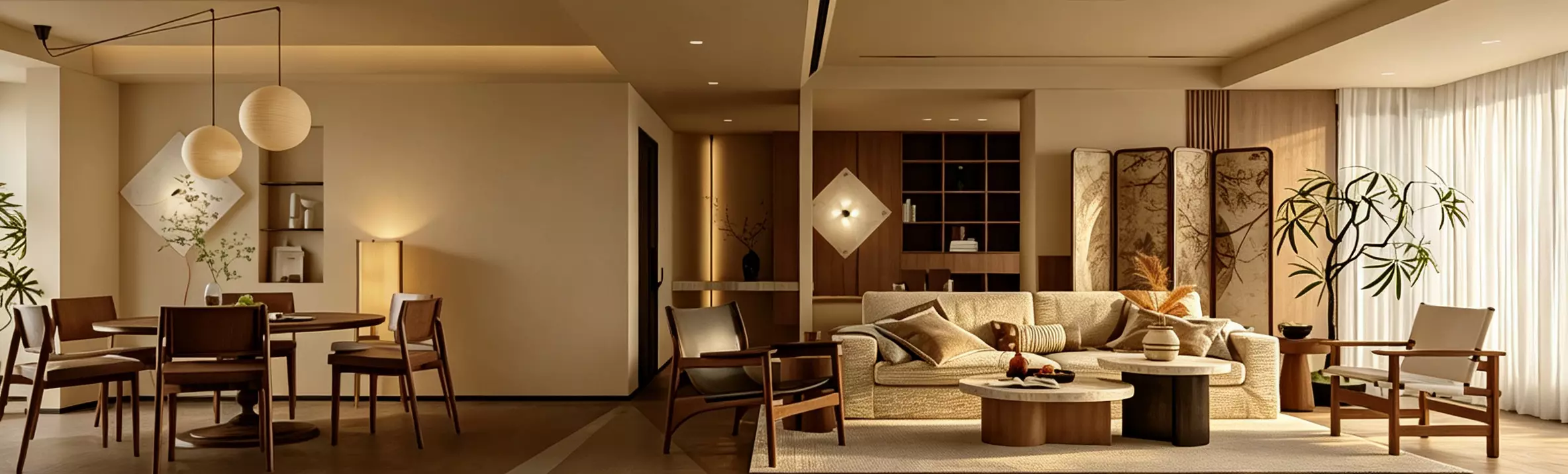 Wabi sabi Japanese Living Modern Japanese Living and Dining 3D model