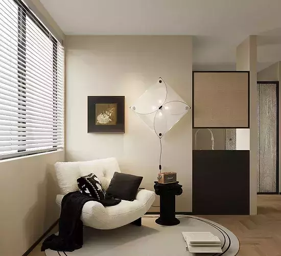 mid century modern Bedroom Vintage Bedroom Master Bedroom 3D model 7