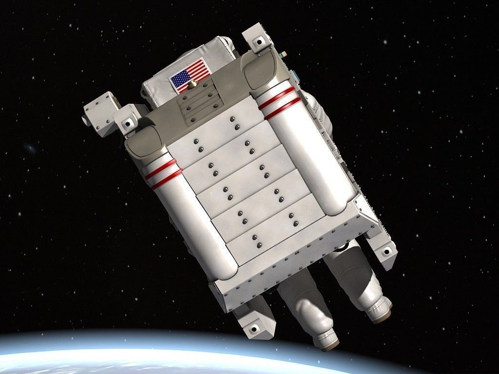 NASA MMU Astronaut with backpack 3D model_5