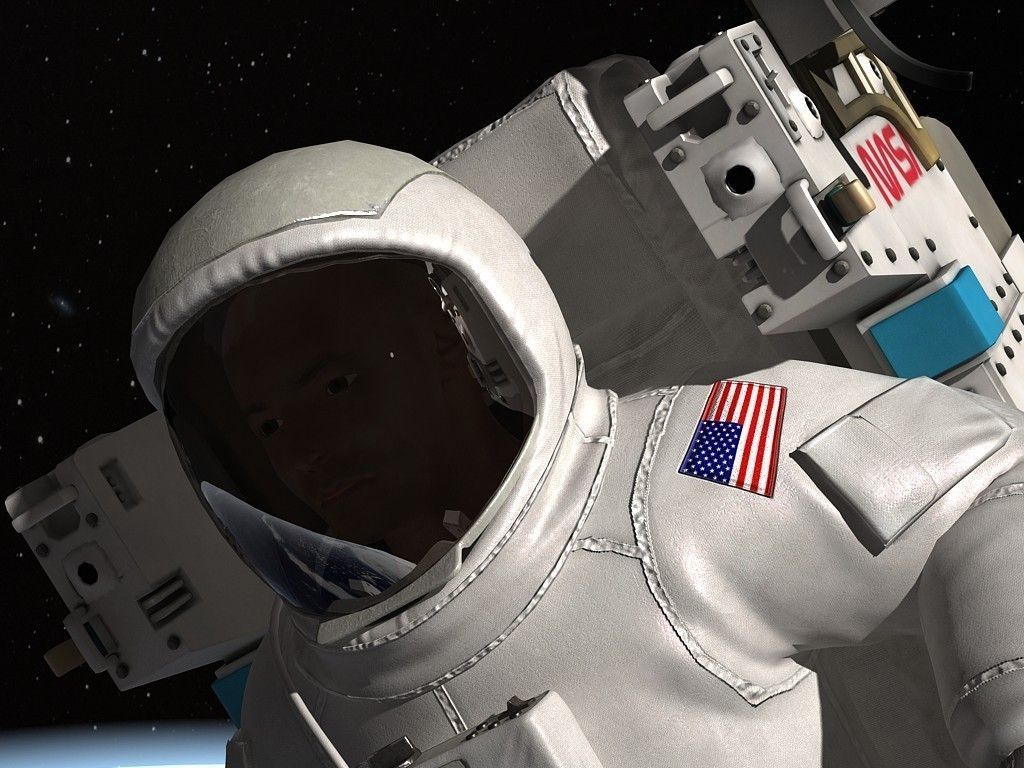 NASA MMU Astronaut with backpack 3D model_10