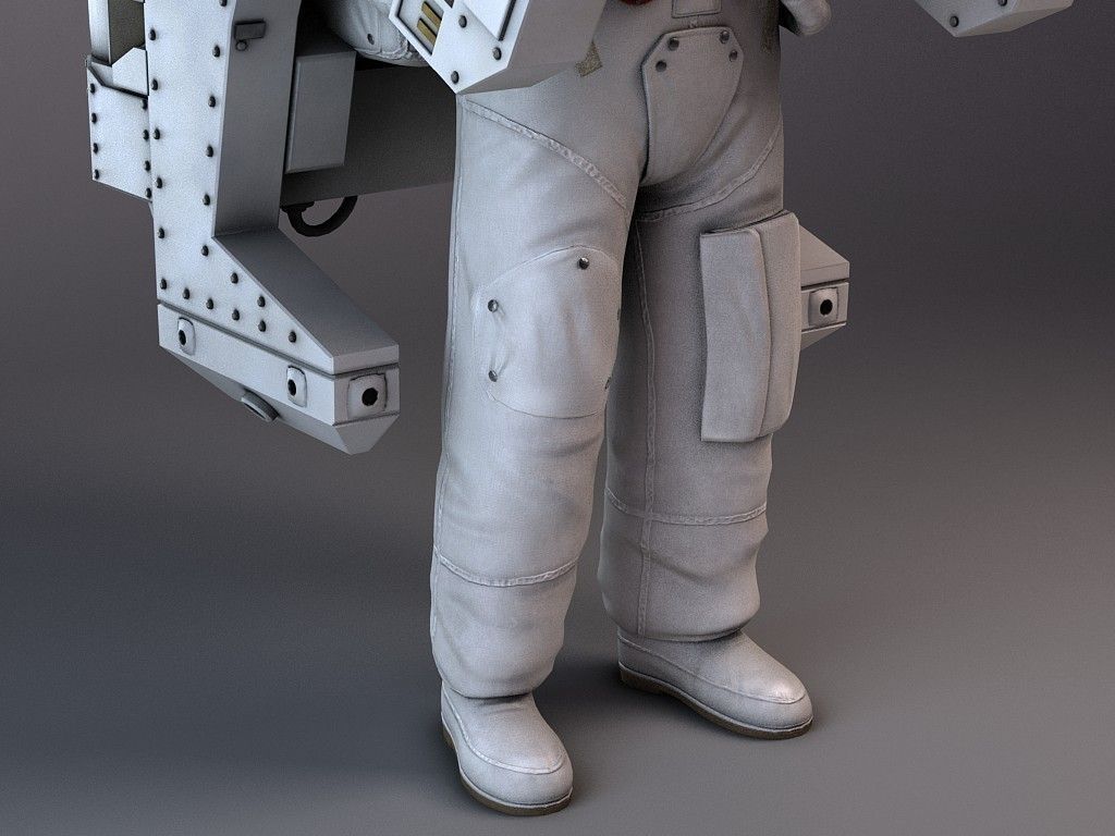 NASA MMU Astronaut with backpack 3D model_13