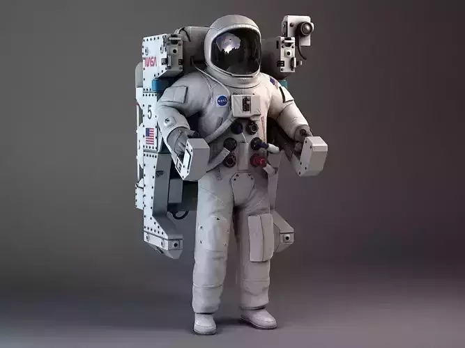 NASA MMU Astronaut with backpack 3D model