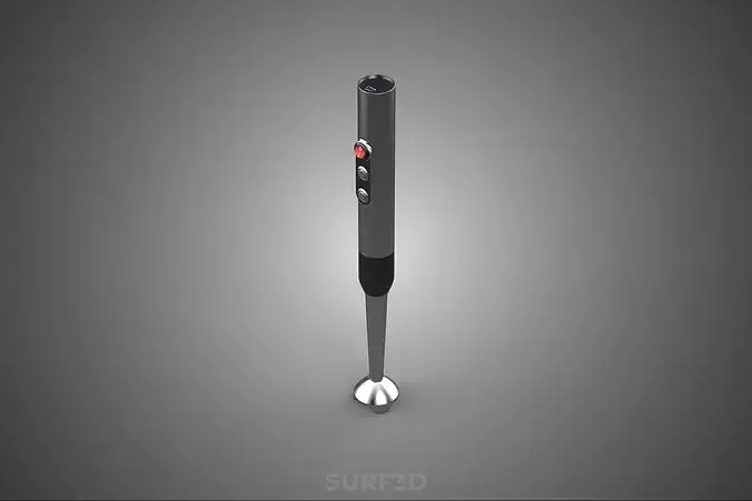 CORDLESS MINI HANDHELD STICK WAND IMMERSION HAND BLENDER MIXER 3D model 4