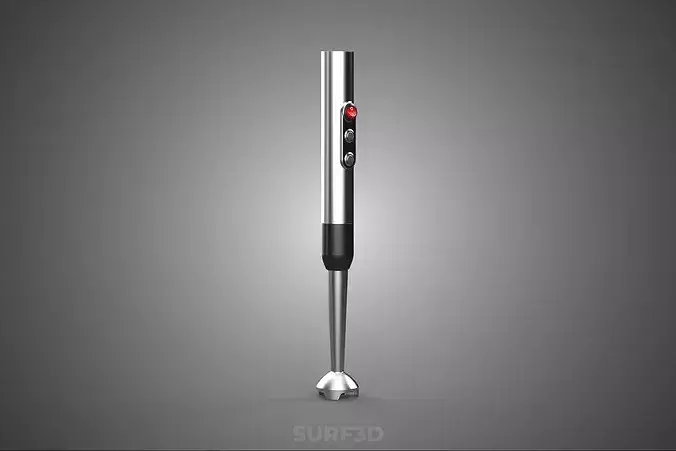 CORDLESS MINI HANDHELD STICK WAND IMMERSION HAND BLENDER MIXER 3D model 7
