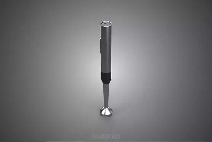 CORDLESS MINI HANDHELD STICK WAND IMMERSION HAND BLENDER MIXER 3D model 6
