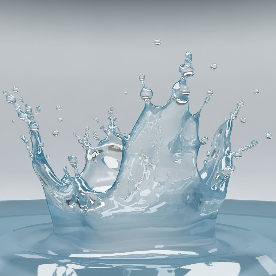 Splash 16 water 3D model_7