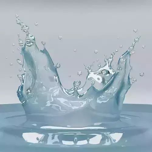 Splash 16 water 3D model