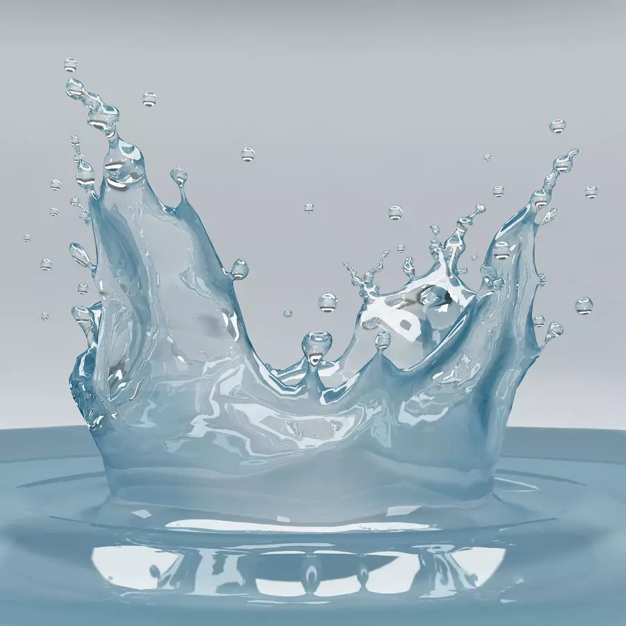Splash 16 water 3D model_0