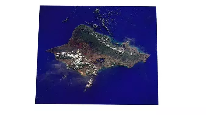 Oahu Island 3D model 4