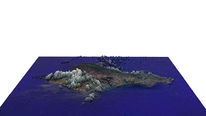 Oahu Island 3D model 7