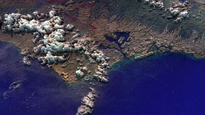 Oahu Island 3D model 5