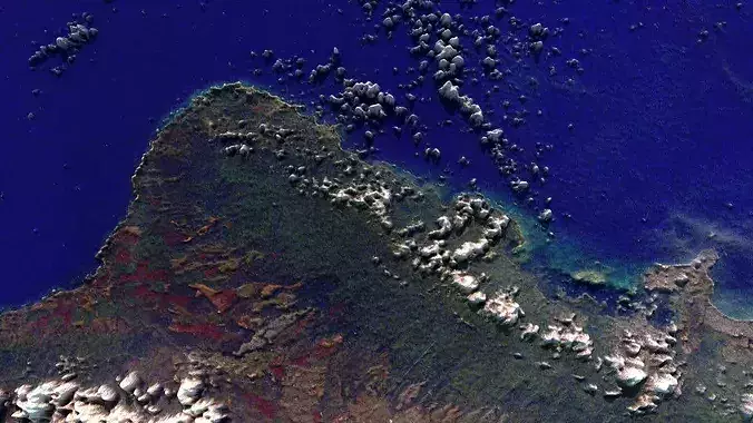 Oahu Island 3D model 6
