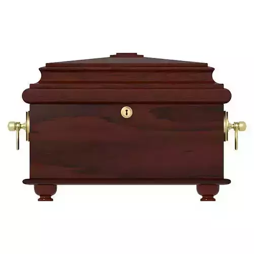 Decorative Wooden Box 3D model