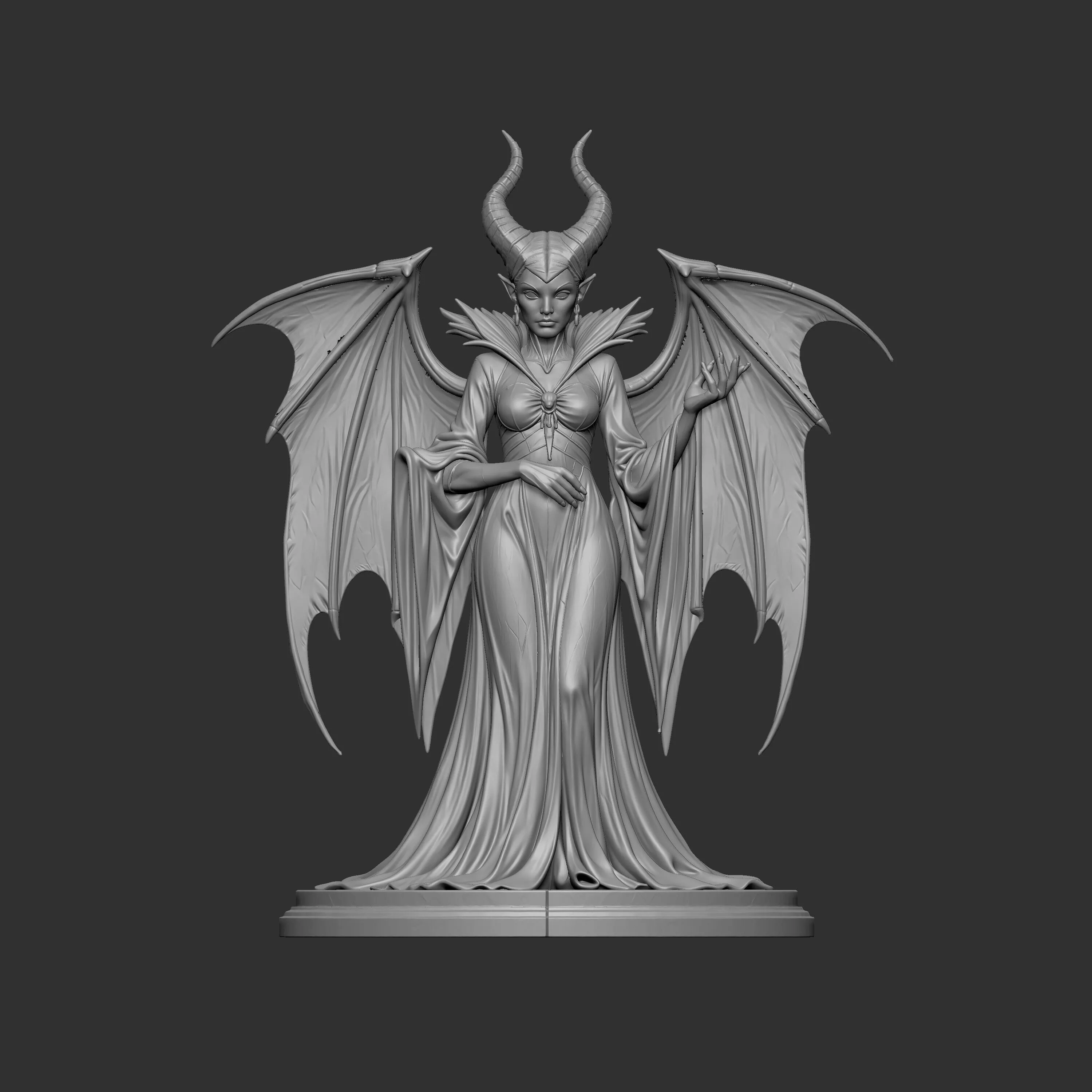 Lilith statue or Infernal Queen 3D print model