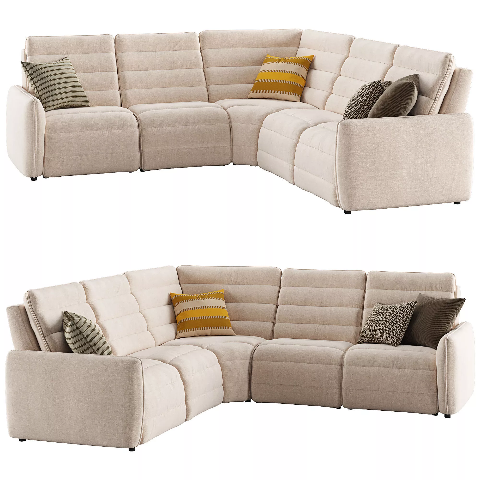 Reverie Performance Fabric Motion Recliner Sofa 3D model