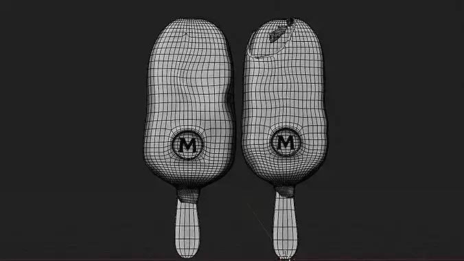 Ice Cream Bar - Chocolate ice cream  3D model 5