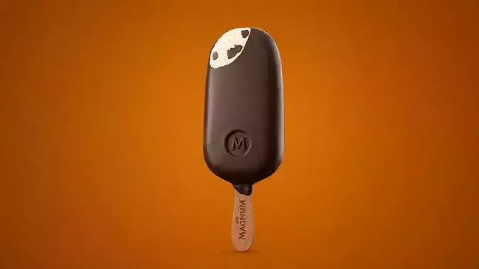 Ice Cream Bar - Chocolate ice cream 3D model