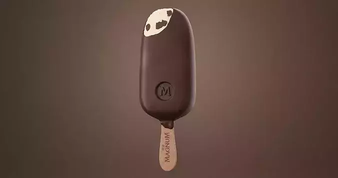 Ice Cream Bar - Chocolate ice cream  3D model 3