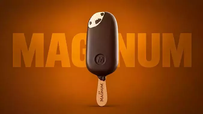 Ice Cream Bar - Chocolate ice cream  3D model 2