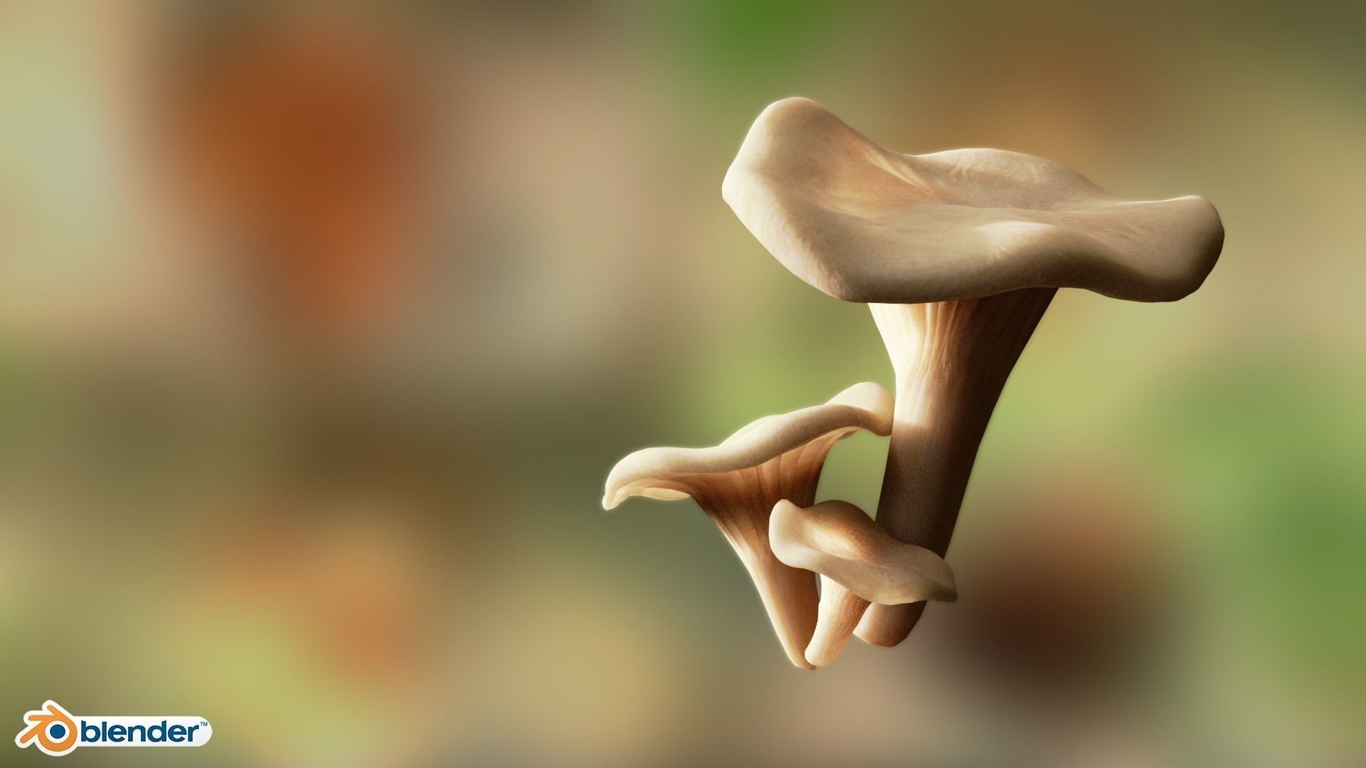 Game ready PBR Mushrooms 3D model SET 1 fungi and their healt... Low-poly 3D model_2