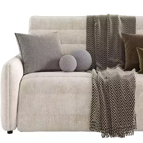 Reverie Performance Fabric Motion Recliner Sofa 3D model 3