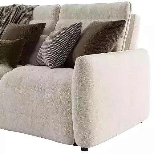 Reverie Performance Fabric Motion Recliner Sofa 3D model 7