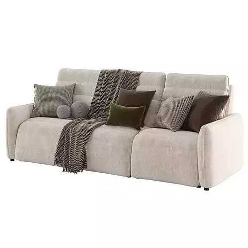 Reverie Performance Fabric Motion Recliner Sofa 3D model 2