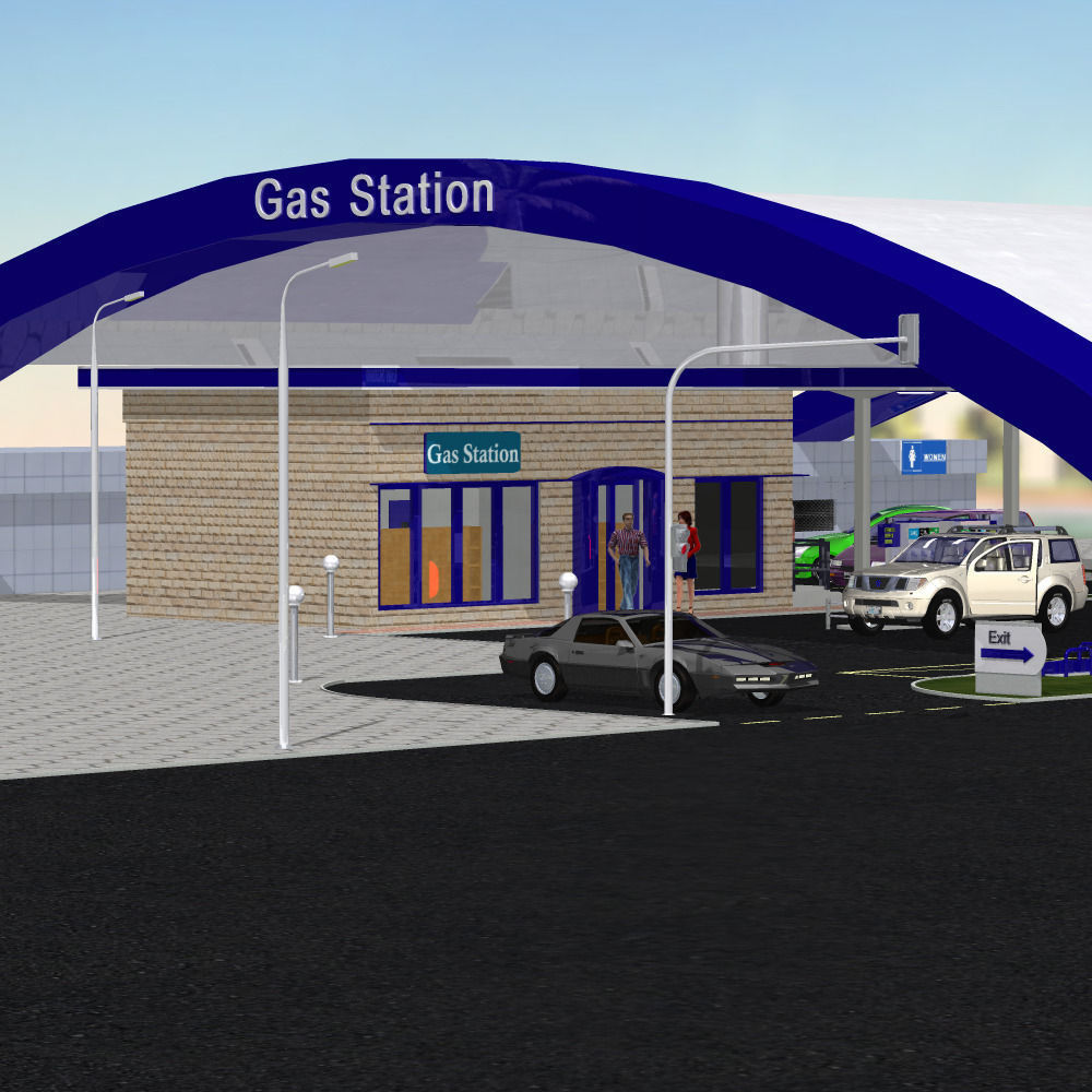 VP Gas Station 3D model_3