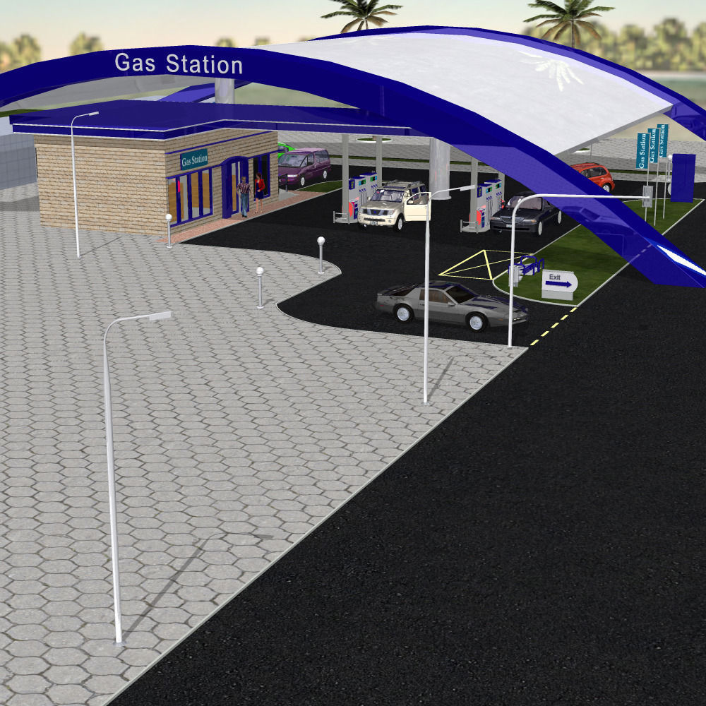 VP Gas Station 3D model_6