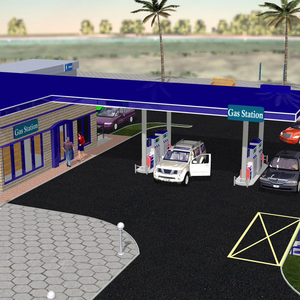 VP Gas Station 3D model_1
