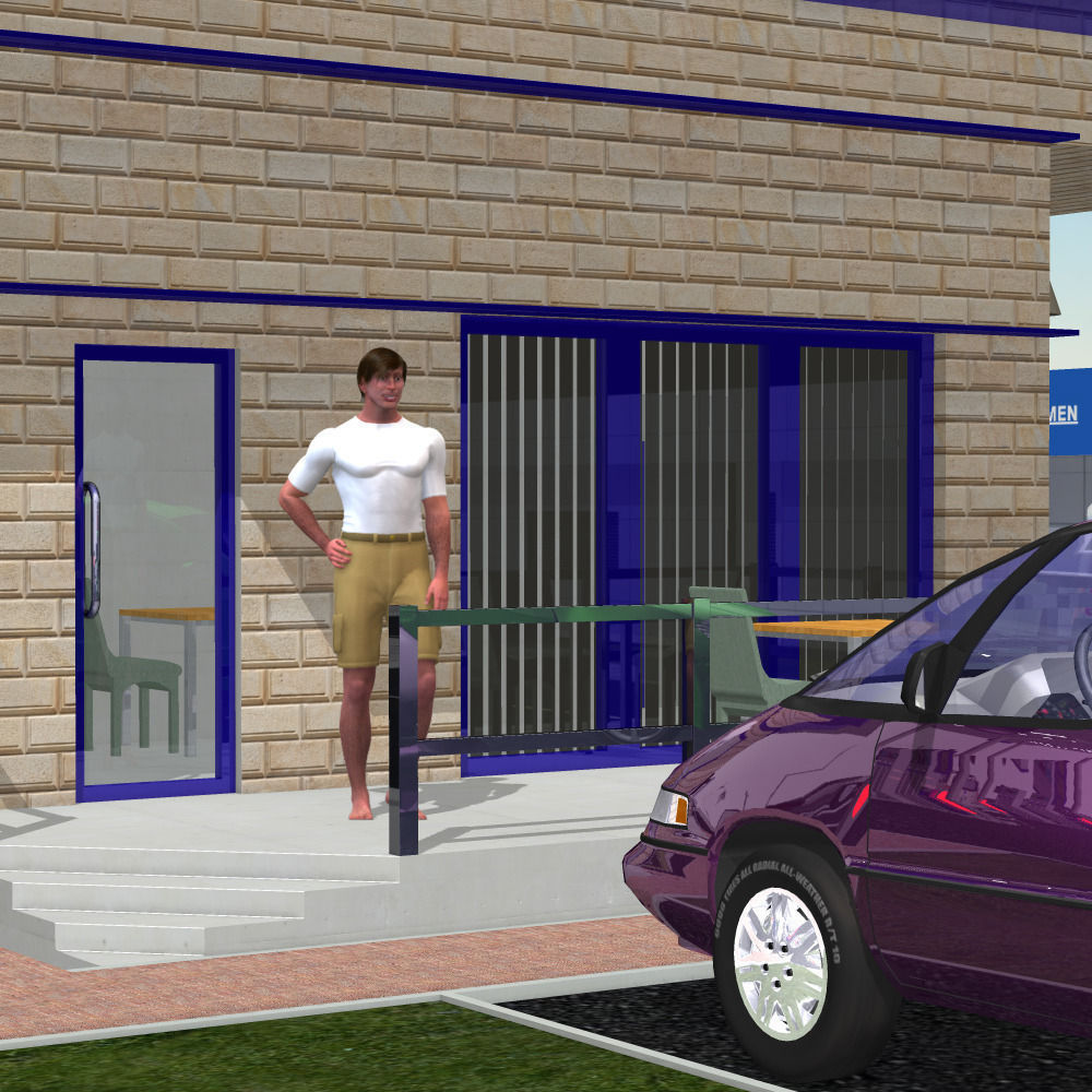 VP Gas Station 3D model_9